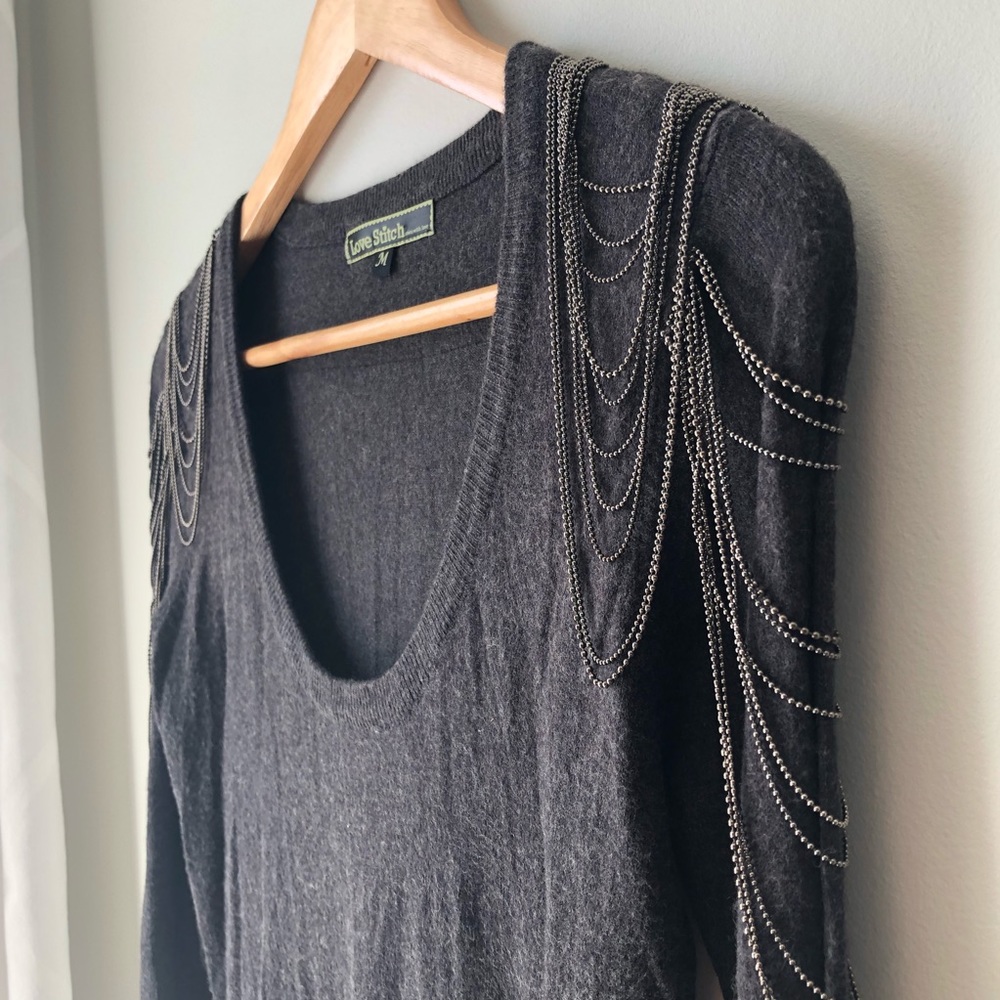 Love Stitch Grey Sweater Dress.